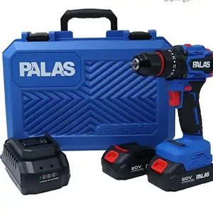 دریل شارژی چکشی پالاس براشلس 20 ولت 2 باتری مدل P2420 (کد 1)