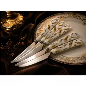 چاقو دسته سرامیکی طرح برگ