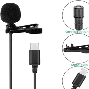 میکروفن تایپ سی یقه ای لاوالیر مدل JH-042 کد 6645