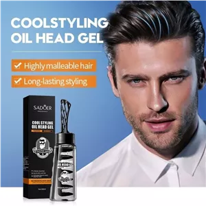 ژل مو شانه دار سادور تثبیت کننده و حالت دهنده ی مو آقایان همراه شانه حجم 280 گرم COOL STYLING OIL HEAD GEL 280ml