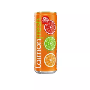 خرید آبمیوه گازدار با طعم پرتقال لایمون فرش 330 میلی لیتریLaimon Fresh Lemon Orange