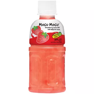 خرید آبمیوه بدون گاز با طعم توت فرنگی موگو موگو 320 میلی لیتریMogu Mogu Strawberry