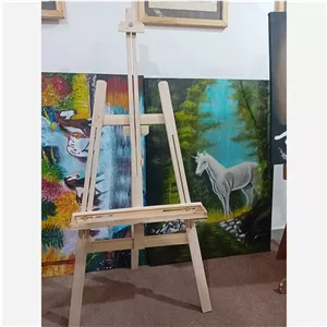 سه پایه بوم نقاشی سه شیار ارتفاع 170 چوب طبیعی 
