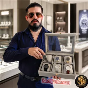 باکس و نظم دهنده ساعت 6 تایی رنگ طوسی روشن 