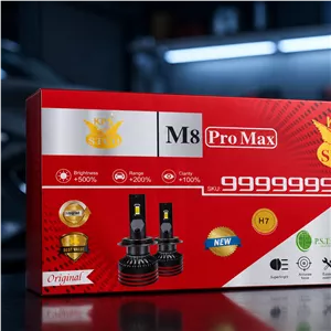 هدلایت لامپ خودرو مدل M8 Pro Max پایه H7 بسته دو عددی