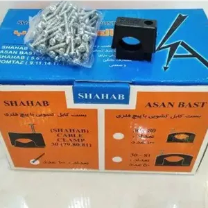 بست کابل کشویی با پیچ فلزی بسته 100 عددی.