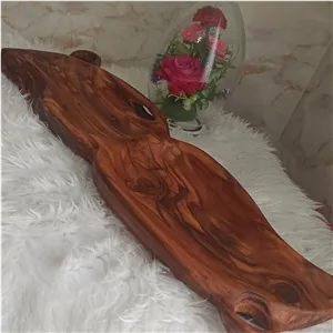 سینی مزه روستیک چوبی