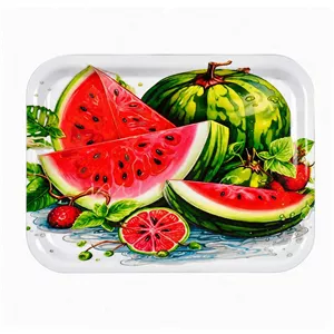 سینی بدون دسته مهروز مدل 7772 هندوانه سایز 2938 سانتی متر ارسال پس کرایه 
