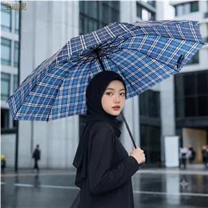 چتر تاشو چهارخانه 10 فنره دو نفره با قطر 105 سانتیمتر