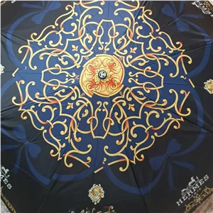 چتر اتوماتیک لوکس هرمس ضد باد با پارچه نانو و جعبه کادویی