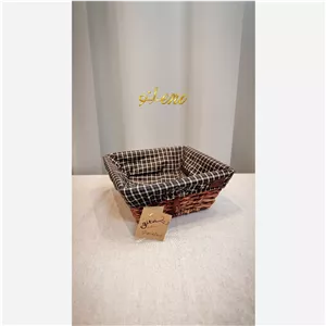 سبد حصیری گیتا مربعی کوچک