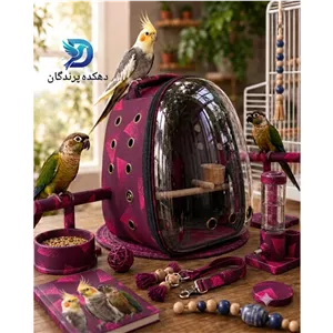 کوله حمل پرنده یا کیف حمل طوطی سایز بزرگ