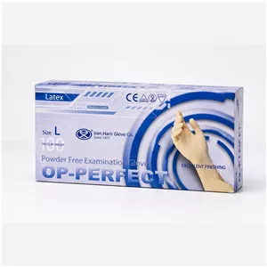 دستکش لاتکس اوپی پرفکت بدون پودر سایز مدیوم کارتنی(10بسته)