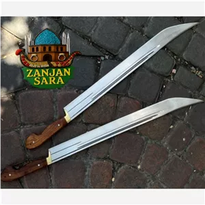 چاقو بامبو زن فولاد 70 سانتی باربند دار صفری زنجان