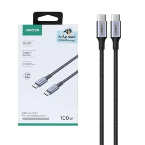 کابل شارژ PD و فست UGREEN Type-C To Type-C مدل 70427 100W - مشکی (گارانتی 18 ماهه آسان پیشرو)(70427)