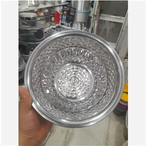 لگن استیل طرح دار