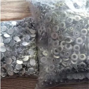 دکمه چهارپارچه رنگ استیل آلفا سایز15 بسته 720 تایی
