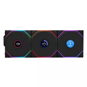 فن کیس LIAN LI مدل UNI FAN TL120 LCD Wireless Black