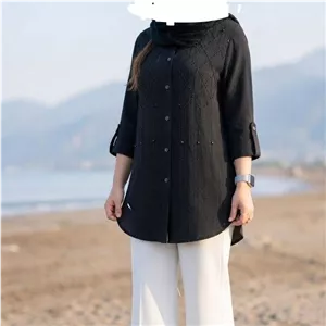 شومیز نگین دار لوزی و خطی
