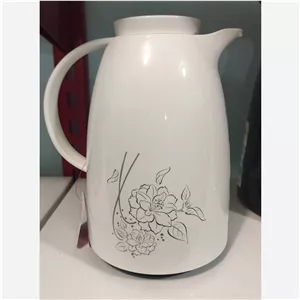 فلاسک چای یک لیتری مدل رمانتیک هوم شیشه صورتی محصولی فوق العاده با کیفیت با قابلیت 12 ساعت گرم و سرد نگهداشتن