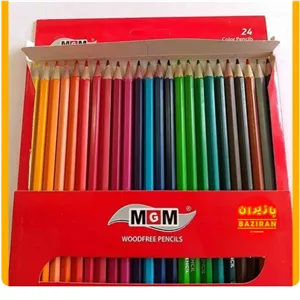 مداد رنگی 24 رنگ ام جی ام MGM