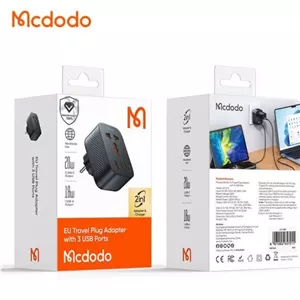 آداپتور مسافرتی مک دودو CH-0750یونیورسال 3 پورت USB 