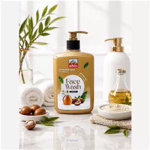 ژل شستشوی کرمی صورت BMS مدل روغن آرگان پوست خشک 