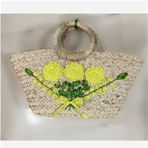 ساک حصیری روبان دوزی ( پس کرایه)