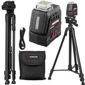 تراز لیزر سبز خط زن پرفورمنس پارکساید 20M سه پایه PARKSIDE PKLLP 360 B3 4V. 