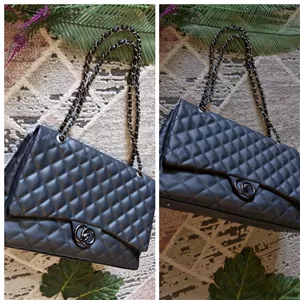 کیف زنانه دوشی شنل مجلسی مشکی بزرگ