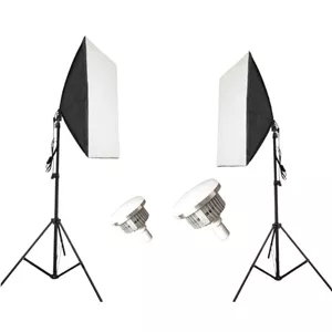 کیت دو شاخه ویدیو لامپ video lamp kit with softbox