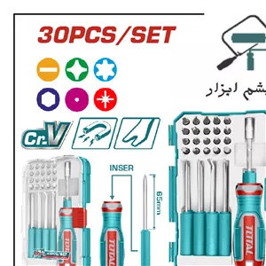ست پیچ گوشتی و چنگک 30 عددی توتال TACSD30306