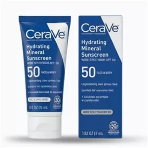 کرم ضد آفتاب مینرال صورت و بدن مدل آبرسان برند سراوی Cerave حجم 75 میل 