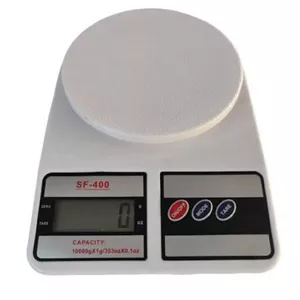 ترازو آشپزخانه دیجیتال مدل New Electronic SF 400 حداکثر ظرفیت قابل اندازهگیری 10 کیلوگرم با دقت اندازهگیری 1 گرم