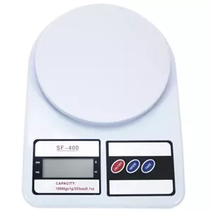 ترازو آشپزخانه دیجیتال مدل Sf_400 حداکثر ظرفیت قابل اندازهگیری 10 کیلوگرم با دقت اندازهگیری 1 گرم