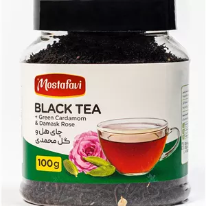 چای کلاسیک هل و گل محمدی 100 گرم