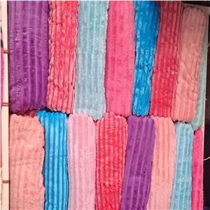 پتو دونفره پلیسه تک رنگ