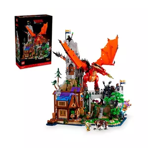 همراه لگو 3745 تکه سری Ideas مدل Dungeons Dragons Red Dragons Tale کد 21348 همراه