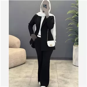 مانتو عروسکی کوتاه مدل رها پارچه مازراتی کمردار سایز فری تا 46