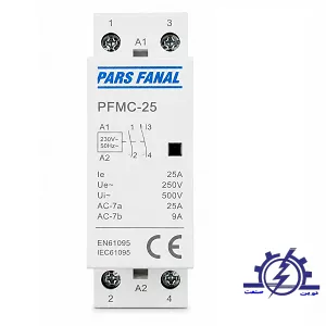 کنتاکتور الکترومگنتیک سایلنت 25 آمپر پارس فانال مدل PFMC 