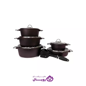سرویس قابلمه 13 پارچه مونیخ زرشکی یونیک 7640