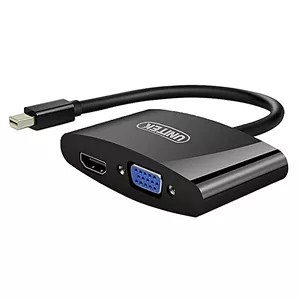مبدل miniDisplayPort به HDMI VGA یونیتک مدل Y-6328BK کد 9642