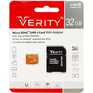 کارت حافظه وریتی ظرفیت 32 گیگ مدل 633X کلاس 10 استاندارد UHS-I U1