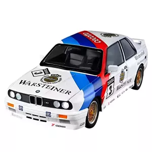 ماکت ماشین تزئینی مدل BMW M3 E30 مقیاس 124 فلزی با دربهای بازشو، چراغهای جلو و صدای خودرو