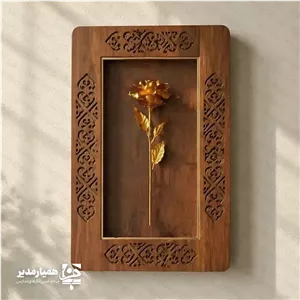 تندیس قاب گل رز همیار مدیر