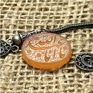 عقیق یمنی خطی استاد رئوف