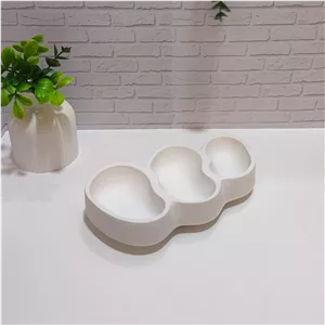 بیس خام اردوخوری 3 خانه. شات شمع دفرمه 3خانه