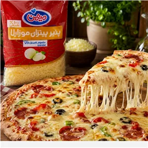 پنیر پیتزا موزارلا 180 گرمی میهن کشسانی بالا (بسته10 عددی)