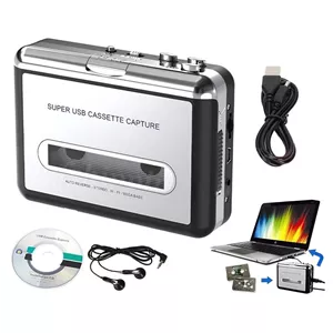 پخش کننده کاست USB و مبدل نوار کاست به MP3 با قابلیت معکوس کردن خودکار و پخش استریو
