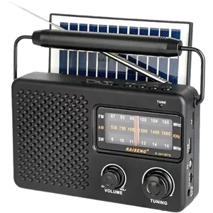 رادیو استریو خورشیدی قابل حمل R-2011BTS رادیوFM.SW.AM